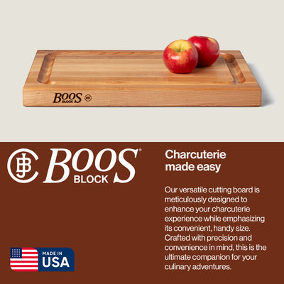 John Boos Block BBQBD 12" Cutting/Carving Board w/Juice Groove, Maple Wood(Used)