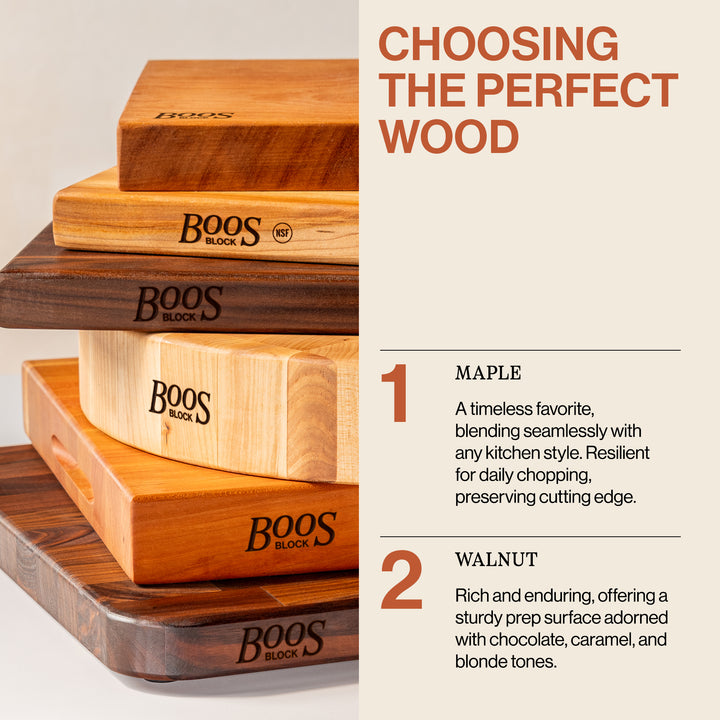 John Boos BBQ Collection Reversible Wood Cutting Board w/Juice Groove, Maple - VMInnovations