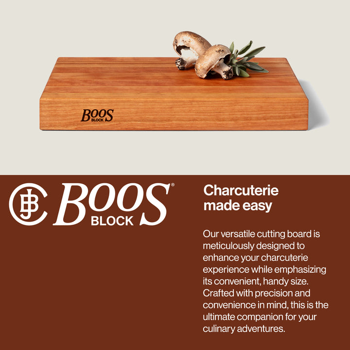 John Boos Cherry Wood End Grain Cutting Board for Kitchen Prep,18" x 12" x 2.25"