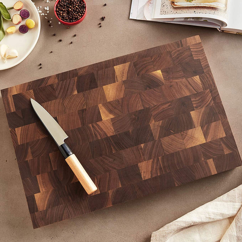 John Boos Wood Edge Grain Reversible Cutting Board, 18 x 12 x 1.75 Inches (Used)