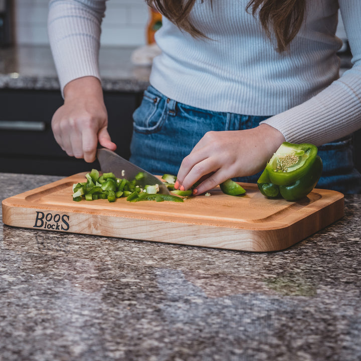 John Boos Block 16" Maple Wood Cutting Board with Juice Groove(Open Box)