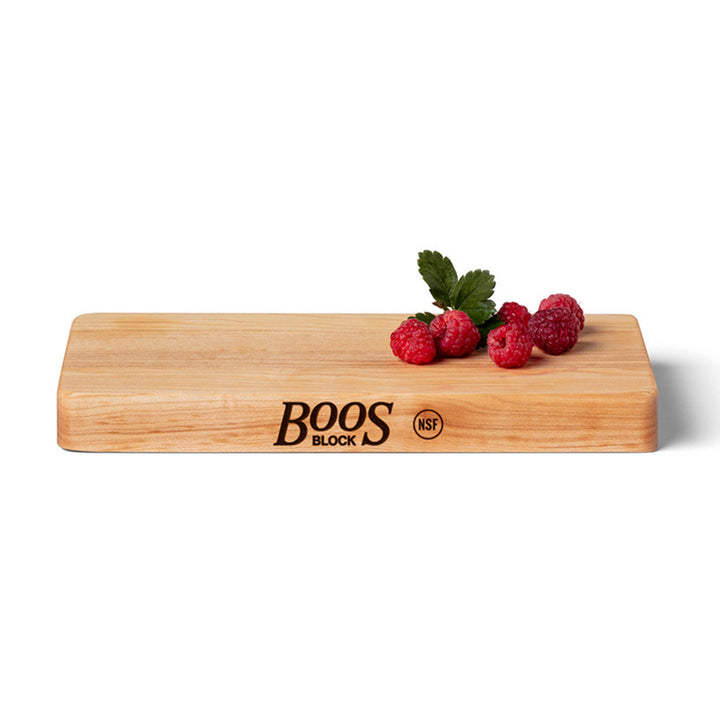 John Boos Chop N Slice Small Maple Wood Edge Grain Cutting Board, 10" x 5" x 1"