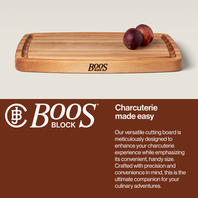 John Boos Maple 20" x 14" and 16" x 10" Carving Boards with 3 Piece Care Set - VMInnovations