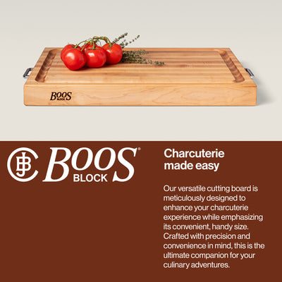 John Boos Block 24 x 18" Edge Grain Maple Wood Reversible CuttingBoard(Open Box) - VMInnovations
