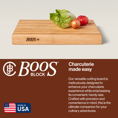 John Boos Reversible 20" Wide Flat Edge Grain Cutting Board, Maple Wood (Used)