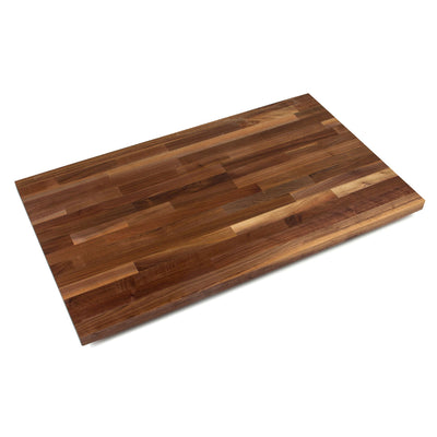 John Boos Walnut Wood 48 x 38 Inches Cutting Board & 3 Piece Maintenance Oil Set
