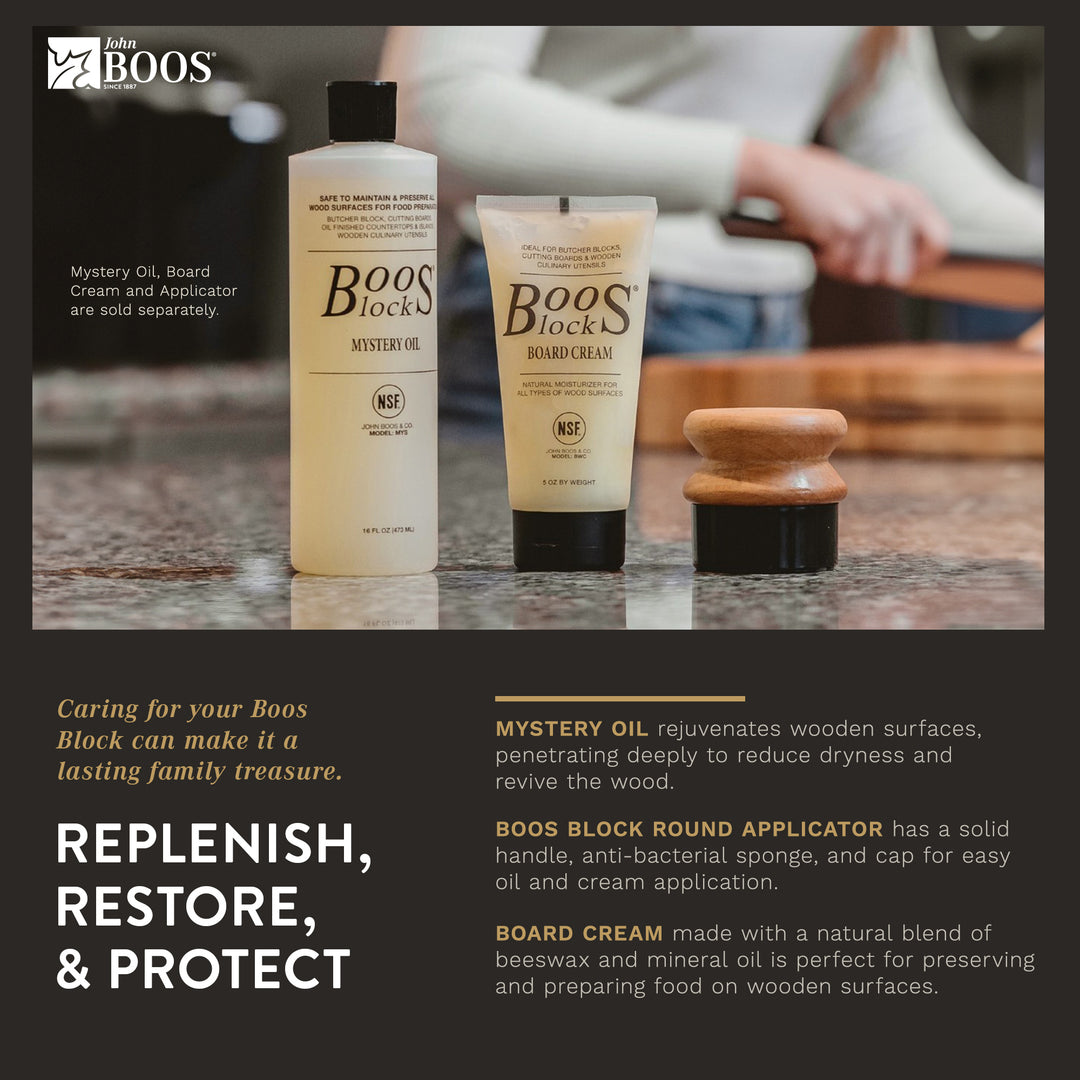 John Boos Butcher Block Kitchen Countertop, 42" x 25" x 1 1/2", Cherry