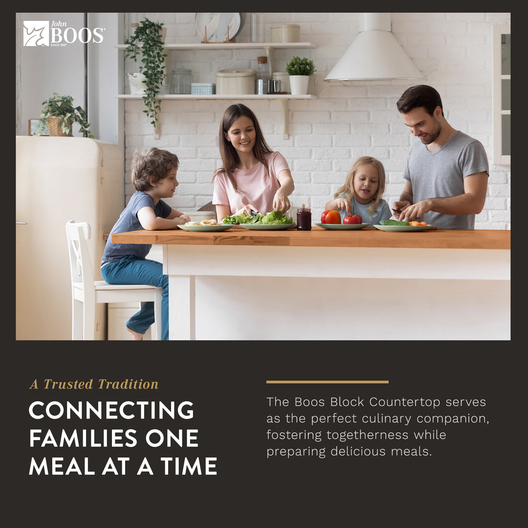 John Boos Butcher Block Kitchen Countertop, 42" x 25" x 1 1/2", Cherry