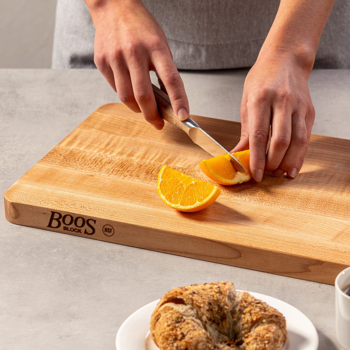 John Boos Maple 18" x 12" and 16" x 10" Carving Boards with 3 Piece Care Set