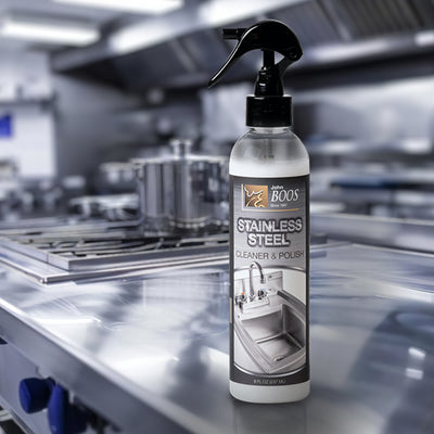 John Boos All Natural 8Oz Bottle Stainless Steel Surface Cleaner/Polish(Open Box - VMInnovations