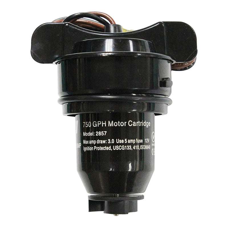 Johnson Pumps 28572 750 GPH 12V Marine Cartridge Bilge Pump Replacement Motor