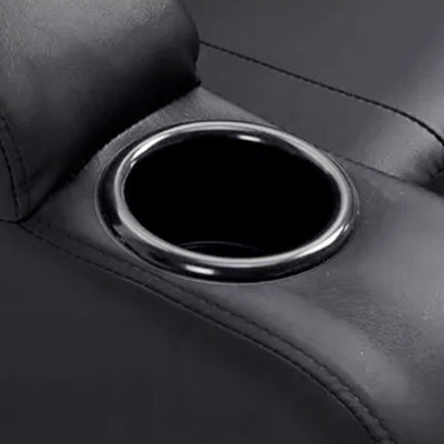 JOMEED PU Heated Leather Massage Rocking Recliner Chair with 360 Degree Swivel
