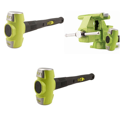 Wilton Bash 6.5 Inch Vise And 12 Inch Hammer + 4 Pound 12 Inch Sledge Hammer