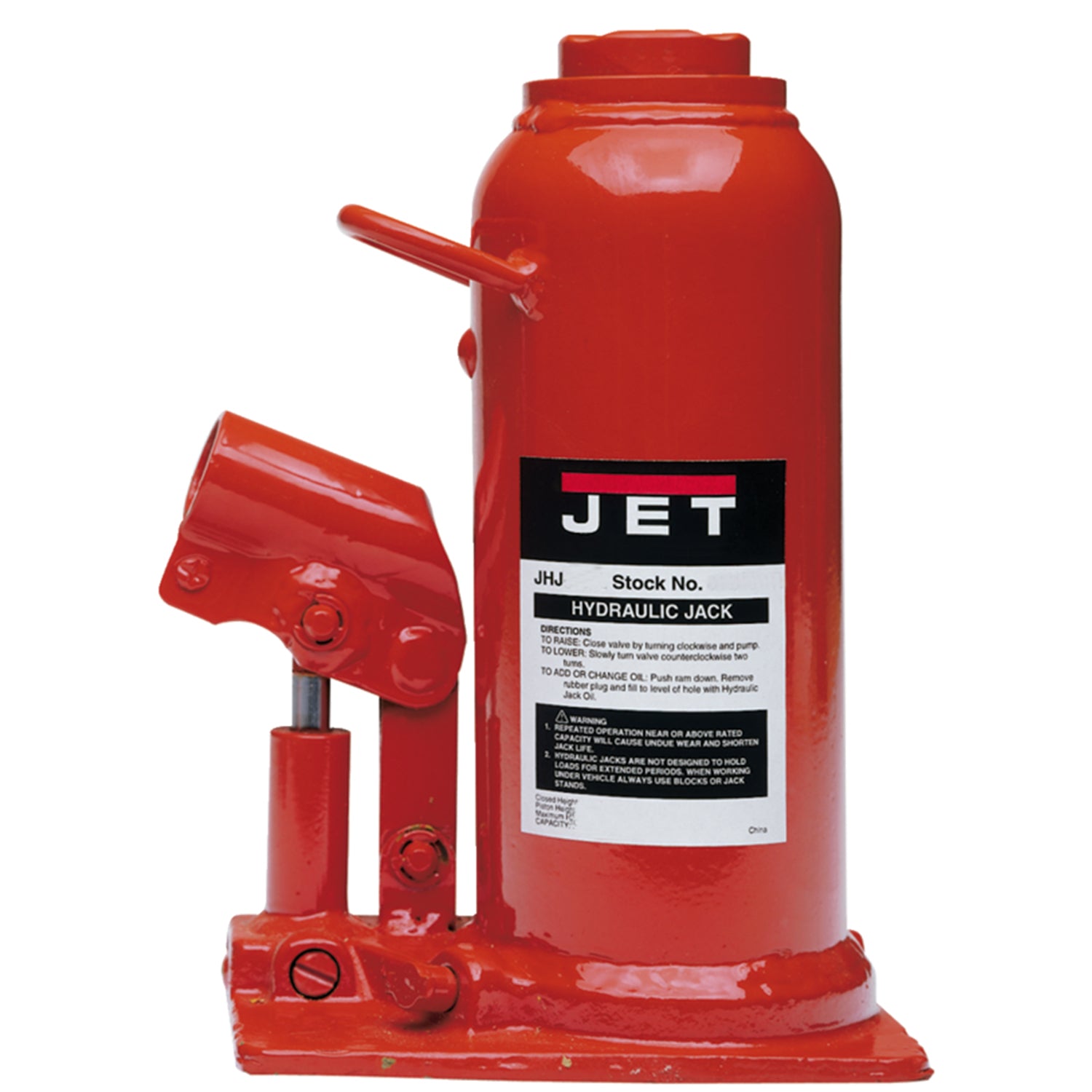 Jet JHJ-35 35 Ton Hydraulic Durable Welded Base Auto Mechanic Bottle Jack Lift