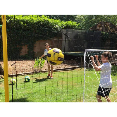 Open Goaaal Soccer Practice Net Rebounder Backstop with Goal, Junior (Used)