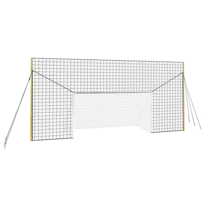 Open Goaaal Soccer Practice Net Rebounder Backstop with Goal, Junior (Used) - VMInnovations