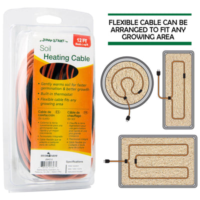 Hydrofarm Jump Start Soil 12 Foot Heating Cable with Built-In Thermostat (Used) - VMInnovations