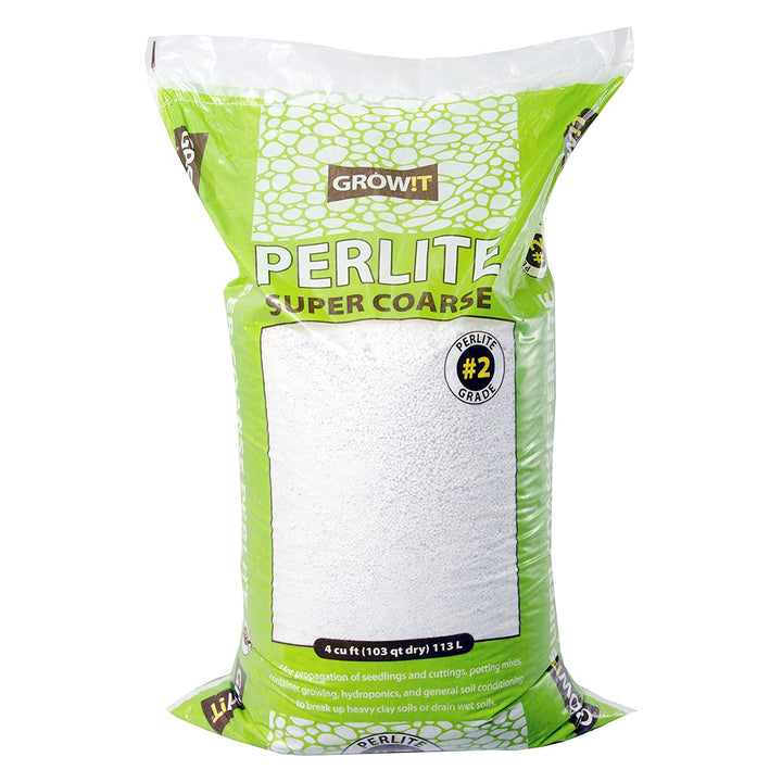 GROW!T Super Coarse #2 Perlite for Hydroponic Greenhouses Gardens 4 Cubic Feet