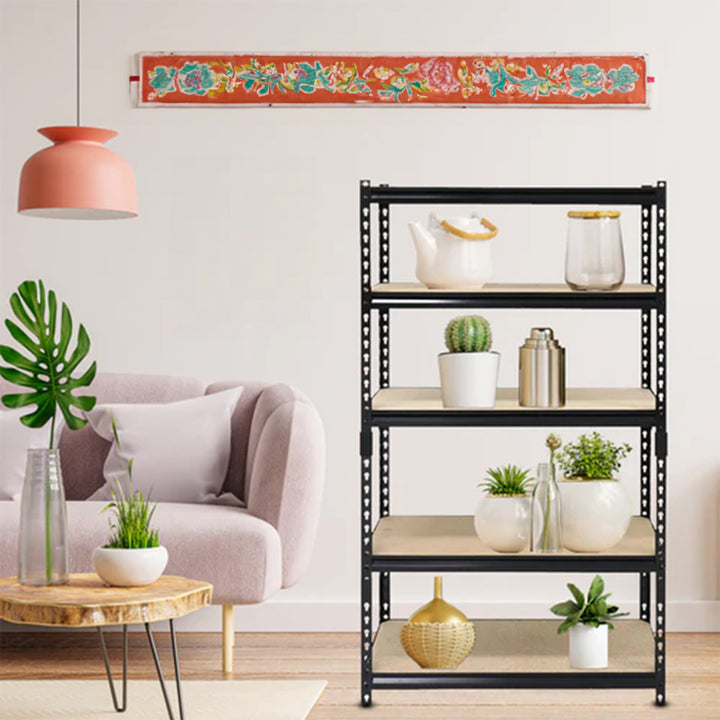 Juggernaut Storage 18" x 72" 5 Steel Utility Shelving Unit, Black (Open Box)