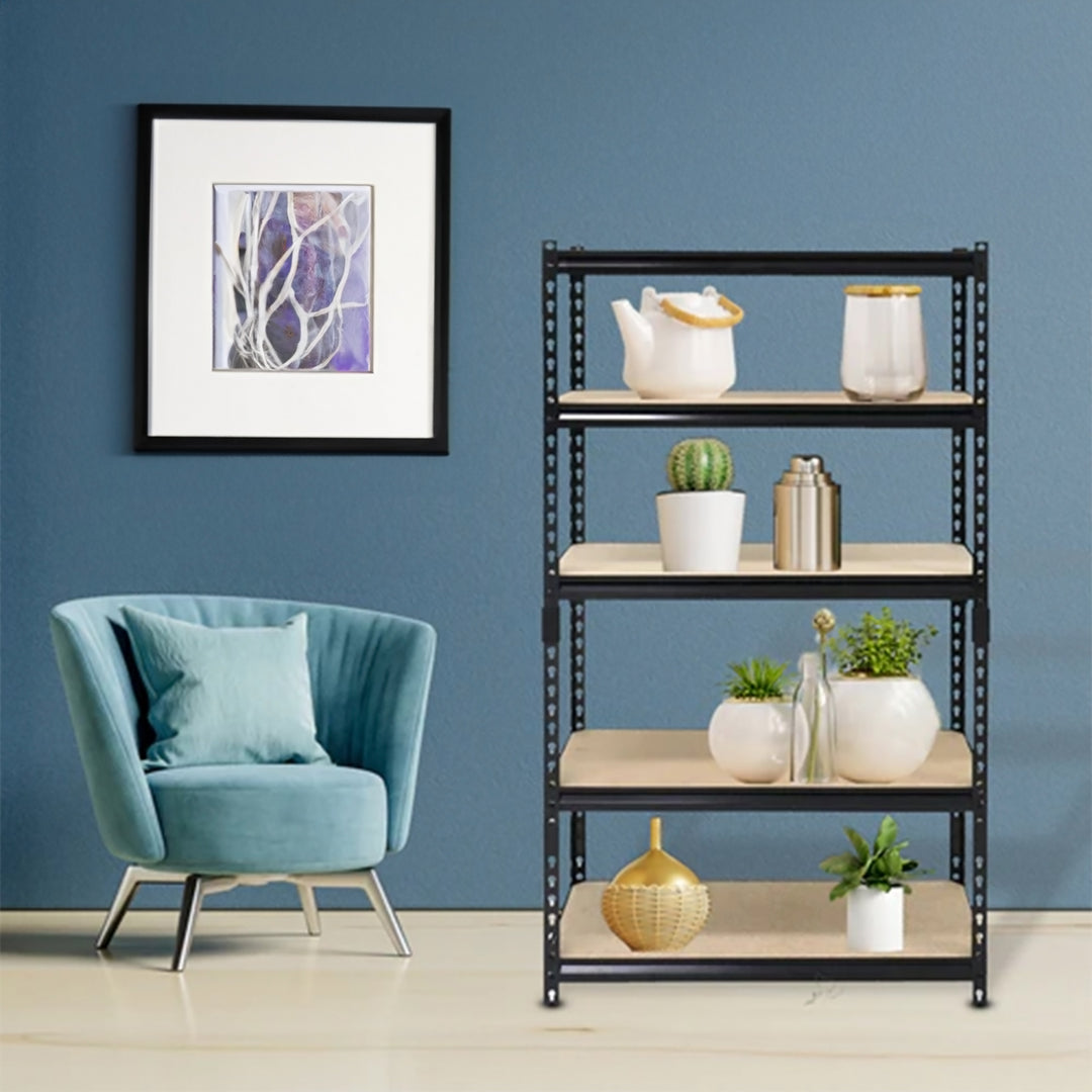 Juggernaut Storage 18" x 72" 5 Steel Utility Shelving Unit, Black (Open Box)