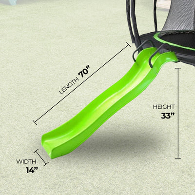 JumpFlex JUMPSLIDE Kids Indoor Outdoor Trampoline Slide, Accessory Only, Green