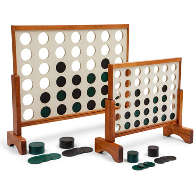 Lancaster Oversized 4-In-A-Row Wooden Outdoor Game w/ Carry Bag (Refurbished)