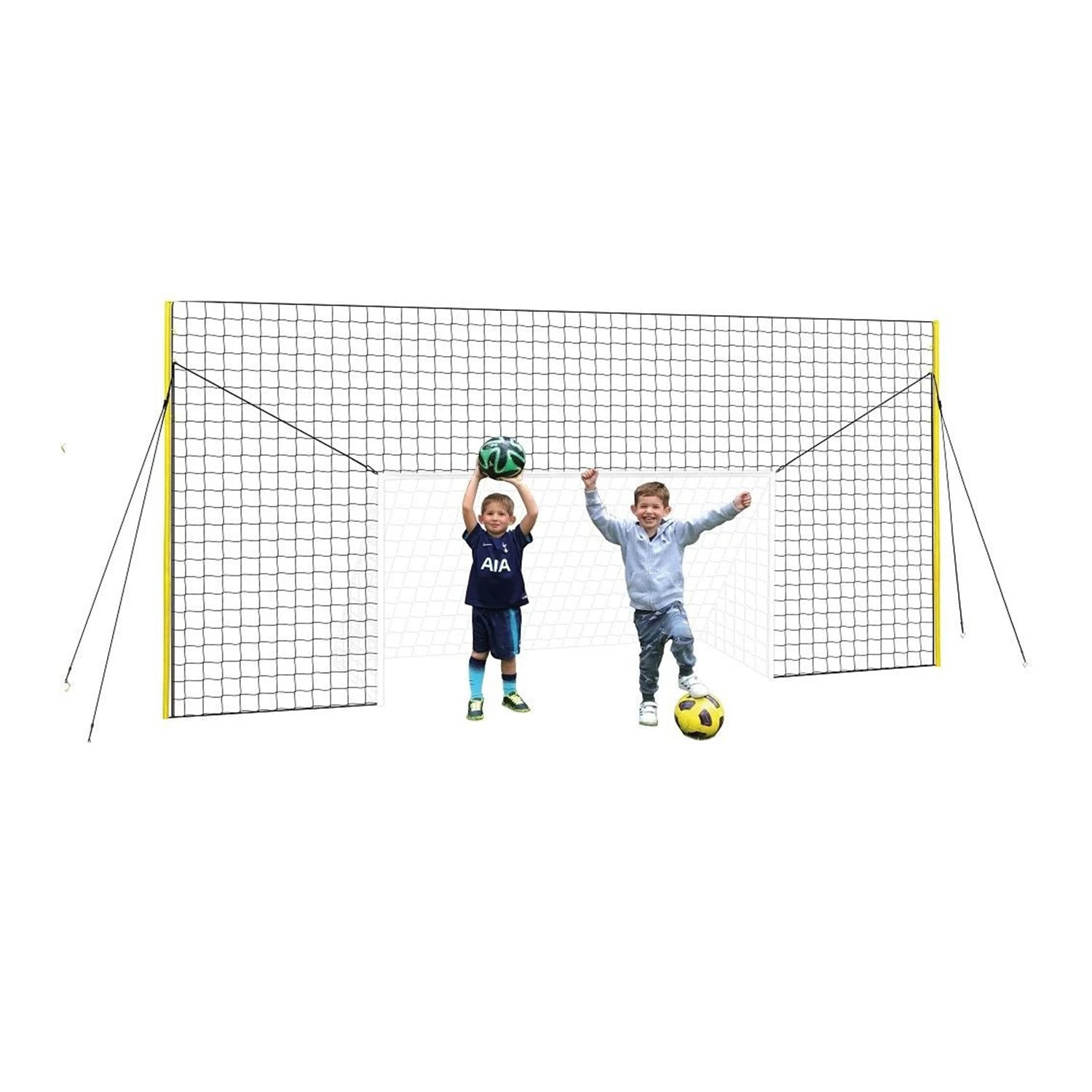 Open Goaaal 3 In 1 Goal Rebounder & Backstop Soccer Trainer Starter Net (Used) - VMInnovations