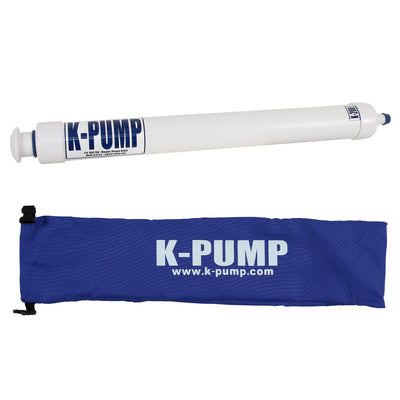 K-Pump K-200 Inflatable Kayak Raft Boat Water Sport Hand Air Pump & Bag (Used)