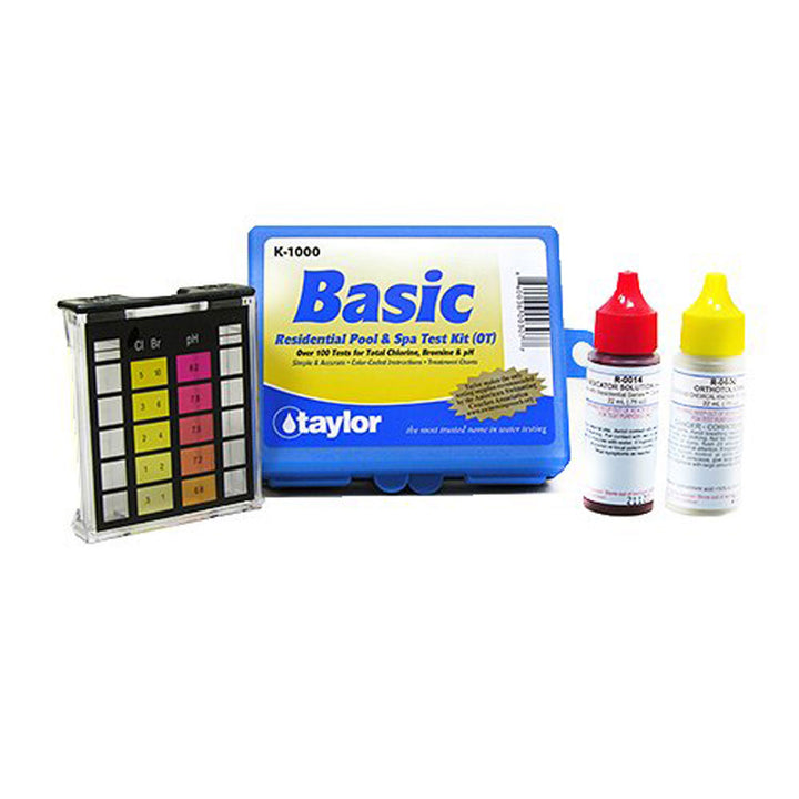 Taylor Basic Residential Swimming Pool & Spa Test Kit | K-1000 (Open Box)