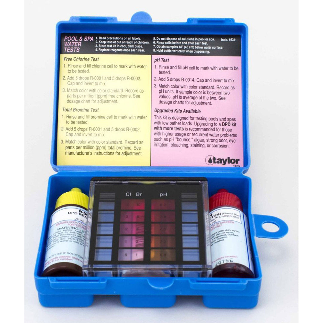 Taylor Basic Residential Swimming Pool & Spa Test Kit | K-1000 (Open Box)