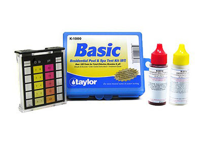 Taylor K2005 Pool Chlorine Bromine Alkalinity Test Kit w/ Additional Basic Kit - VMInnovations