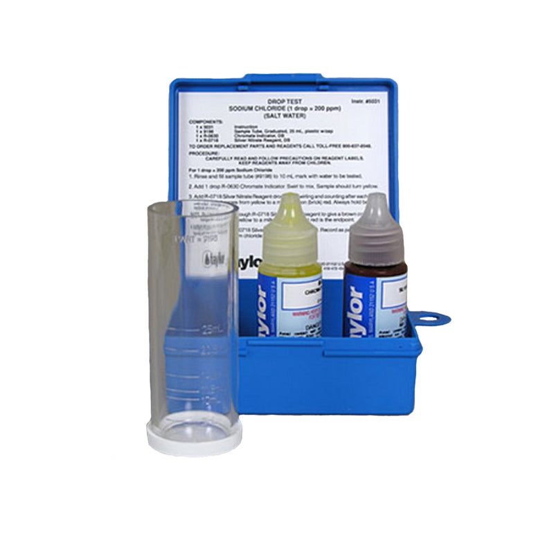 Taylor K2005 Pool Hardness pH DP Test Kit & K-1766 Salt Water Drop Test Kit