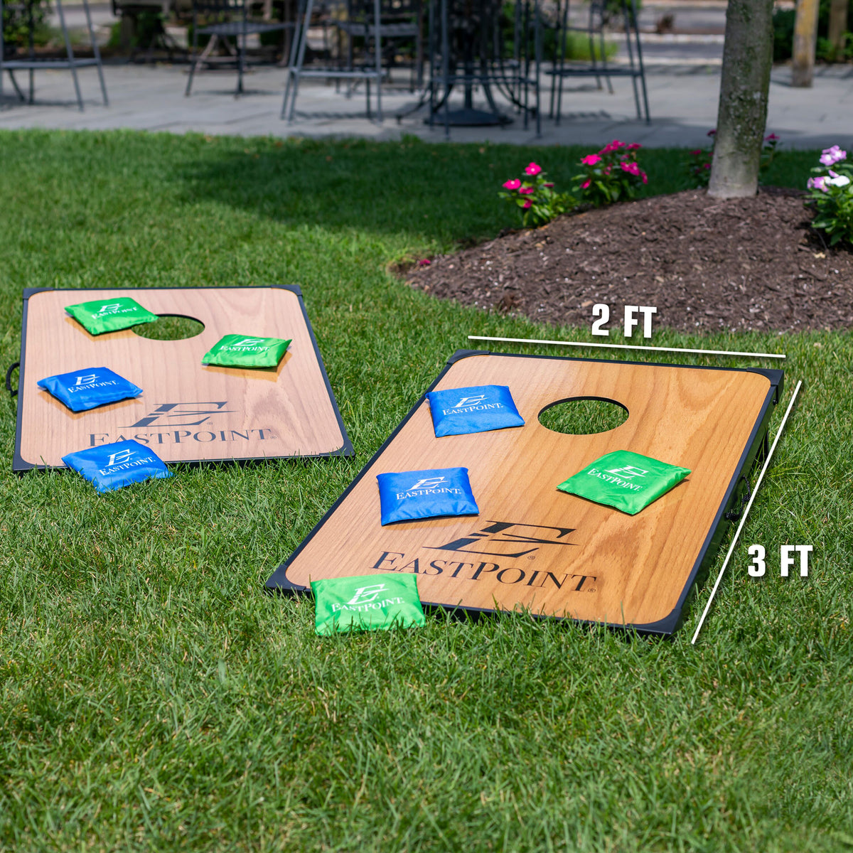 Eastpoint Sports Deluxe Traditional Bean Bag Toss Cornhole Set (Open Box)