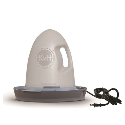 K&H Pet Products Thermo Heated Poultry Waterer No Roost Top, 2.5 Gal (Open Box)