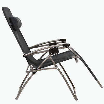 Kamp-Rite Anti Gravity Folding Chair, Black (For Parts)
