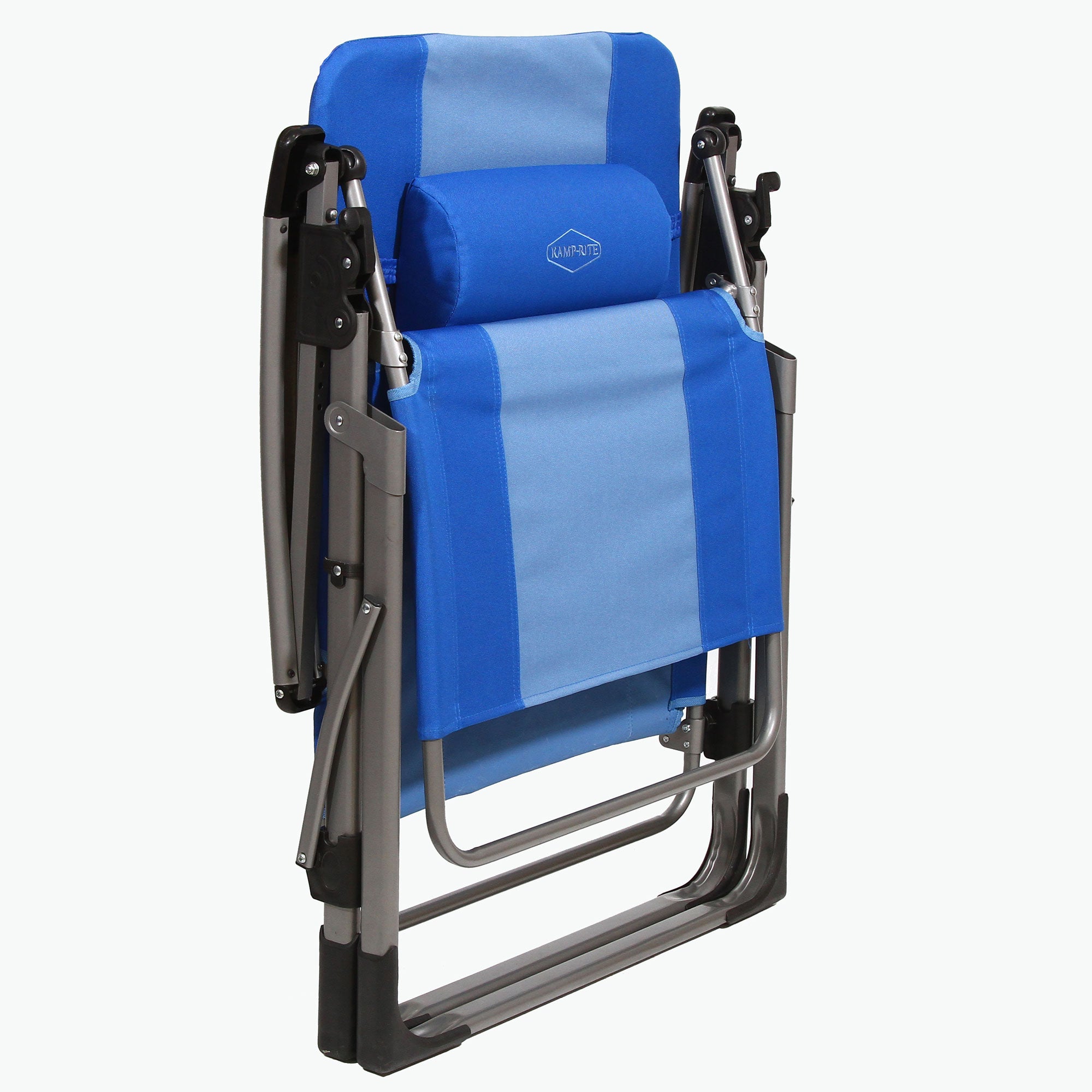 Kamp-Rite Camping Beach Patio Oversized Anti Gravity Folding Chair, Blue (Used) - VMInnovations