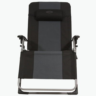 Kamp-Rite KAMPAC188 Oversized Anti Gravity Folding Beach Chair, Black (2 Pack)
