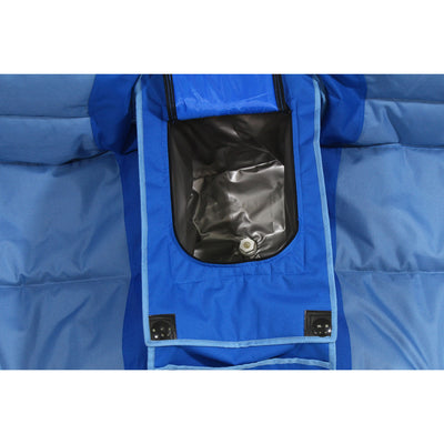 Kamp-Rite Double Folding Camp Chair with 2 Pack Padded Folding Camp Chair, Blue - VMInnovations