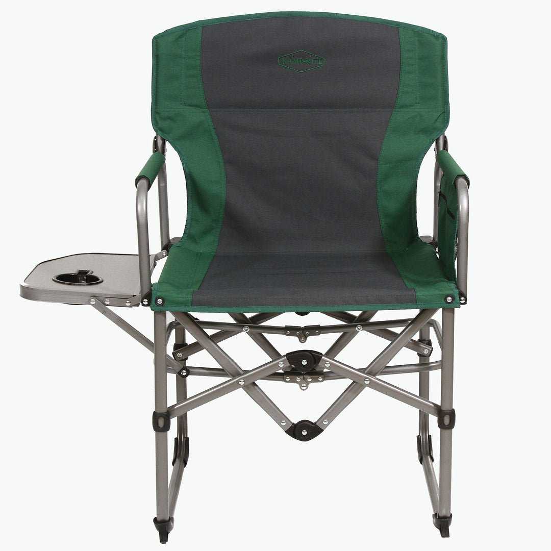 Kamp-Rite Folding Compact Director's Chair w/ Side Table (Open Box)