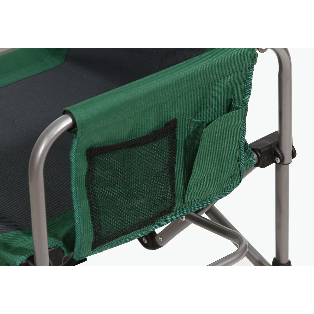 Kamp-Rite Folding Compact Director's Chair w/ Side Table (Open Box)