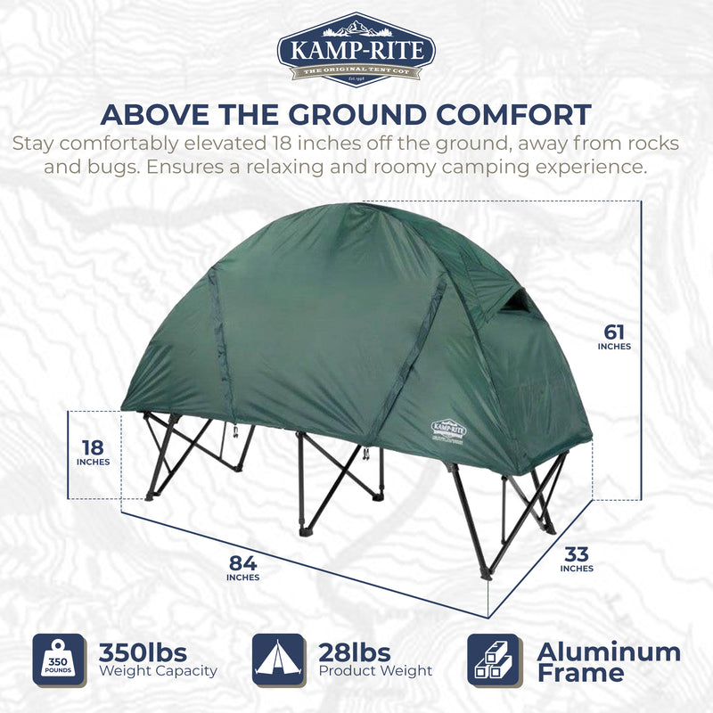 Kamp Rite CTC XL Standard Light Collapsible Backpacking Camping Tent Cot (Used)