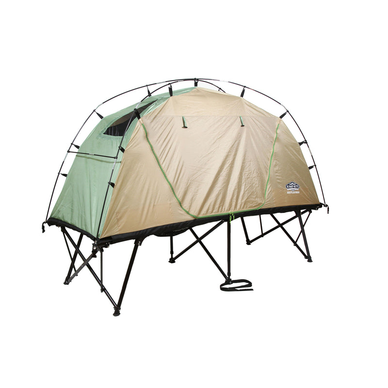 Kamp-Rite CTC Standard Compact Collapsible Camping Tent Cot, Tan
