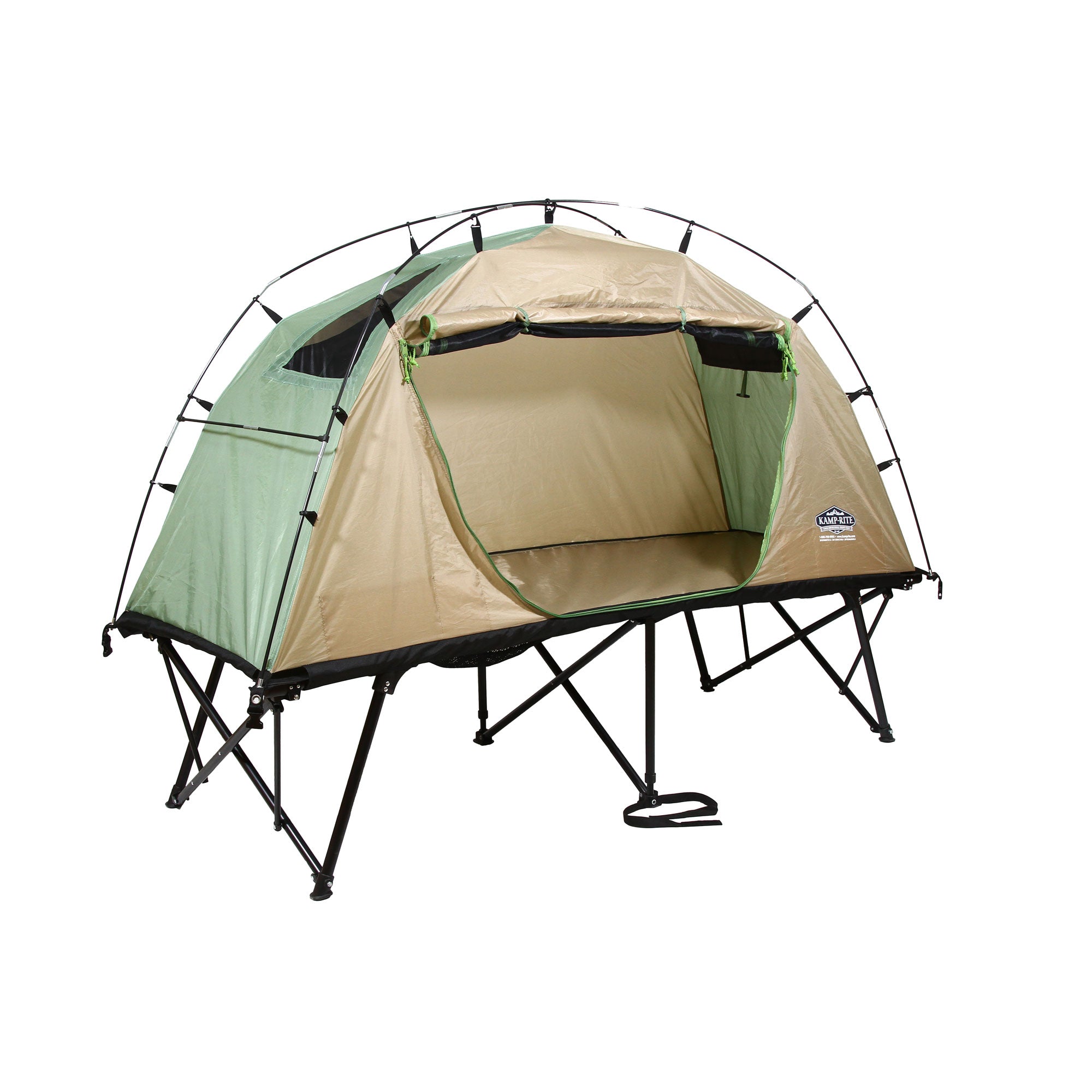 Kamp-Rite CTC Standard Collapsible Backpacking Camping Tent Cot, Tan (Open Box)