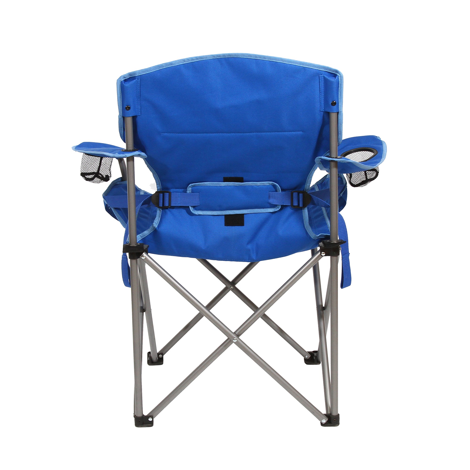 Kamp-Rite Double Folding Camp Chair with 2 Pack Padded Folding Camp Chair, Blue - VMInnovations