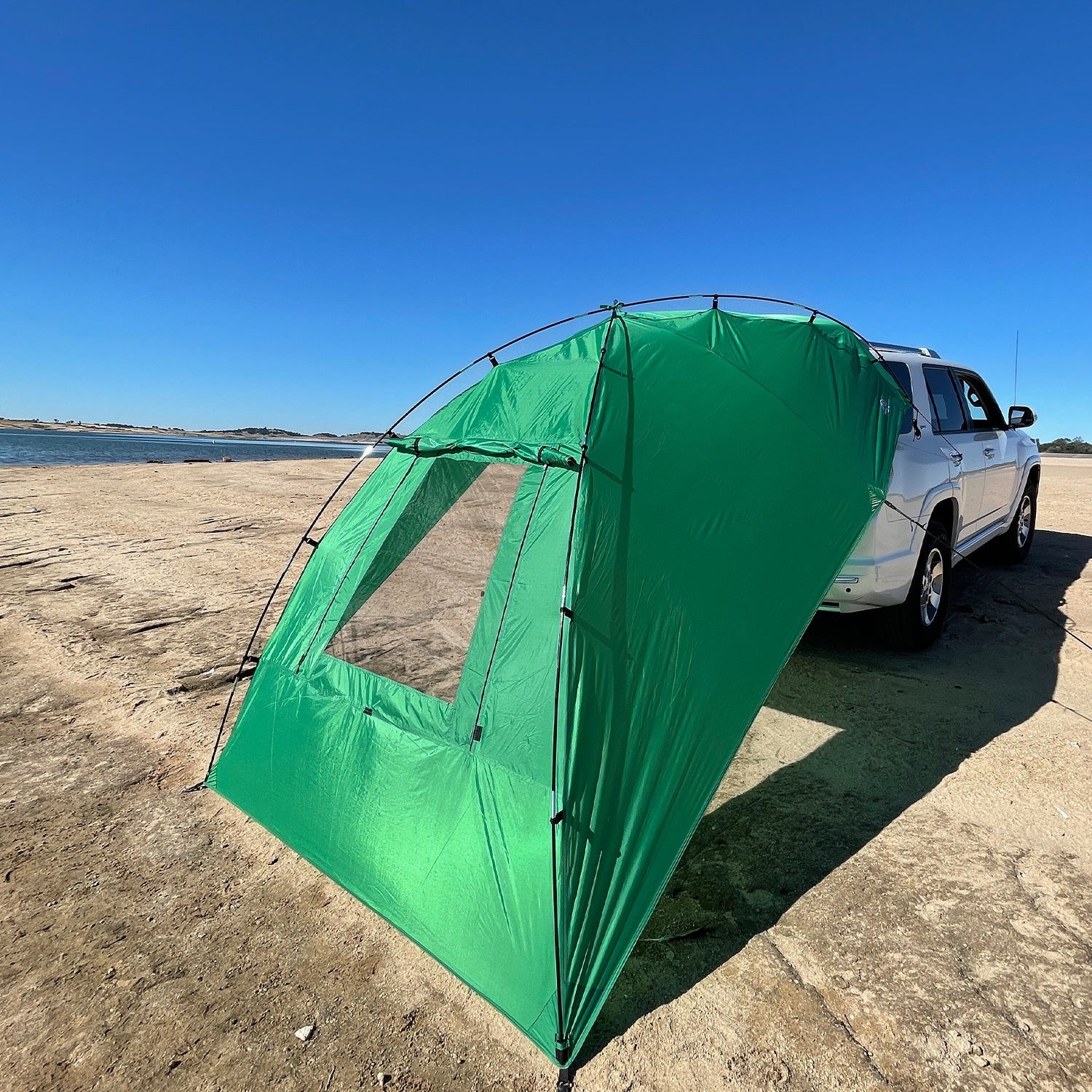 Kamp-Rite Shade Camping Awning for SUV Sport Vehicle & Carry Bag, Green (Used)
