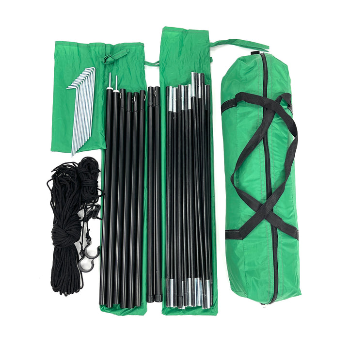 Kamp-Rite Outdoor Shade Camping Awning for SUV Sport Vehicle & Carry Bag, Green