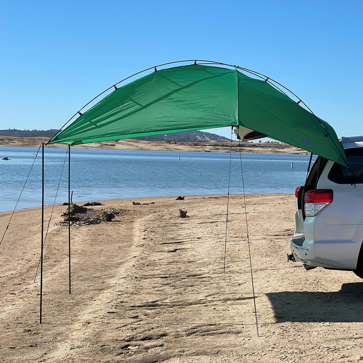 Kamp-Rite Shade Camping Awning for SUV Sport Vehicle & Carry Bag, Green (Used)