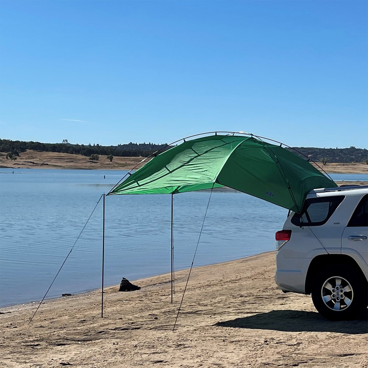Kamp-Rite Shade Camping Awning for SUV Sport Vehicle & Carry Bag, Green (Used)