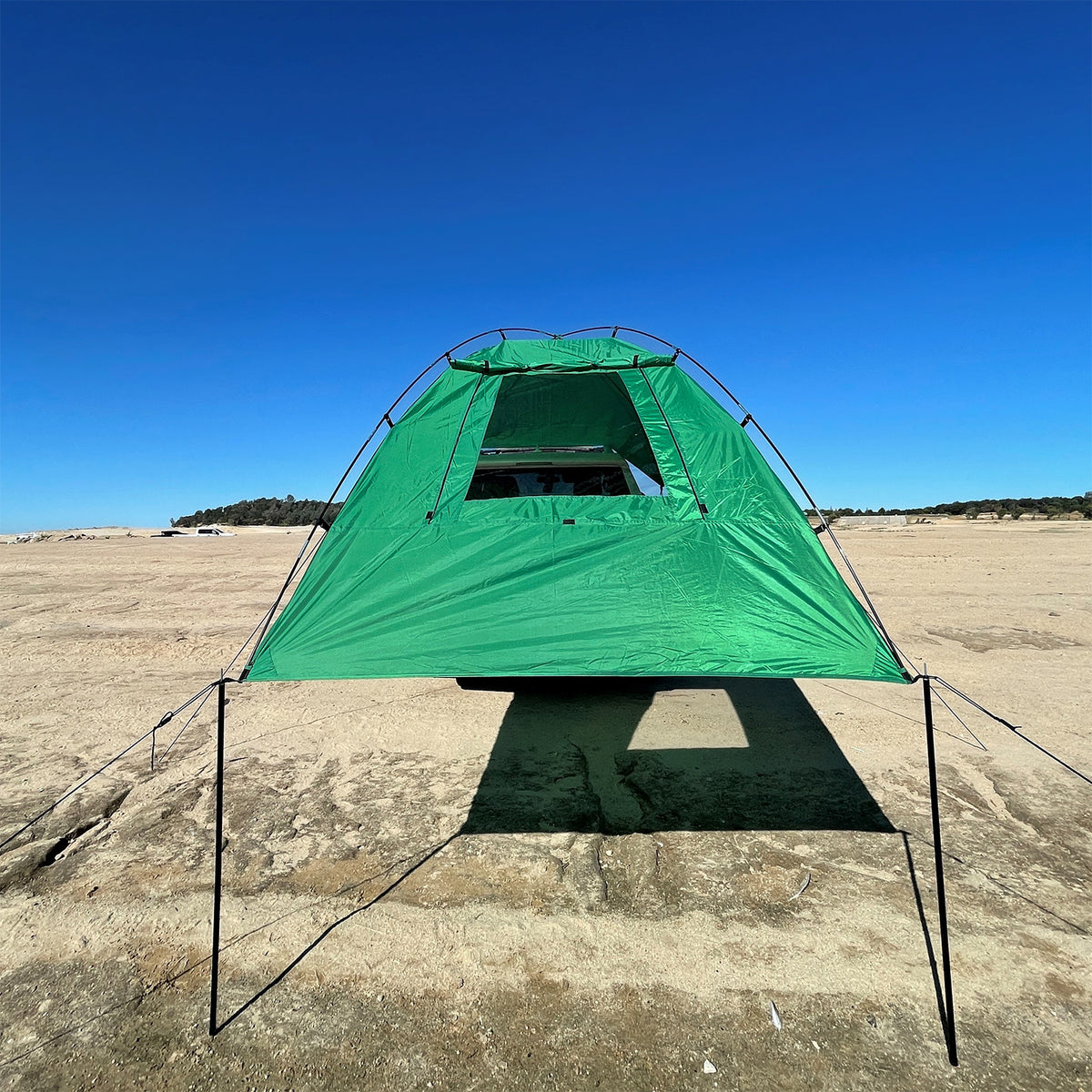 Kamp-Rite Shade Camping Awning for SUV Sport Vehicle & Carry Bag, Green (Used)