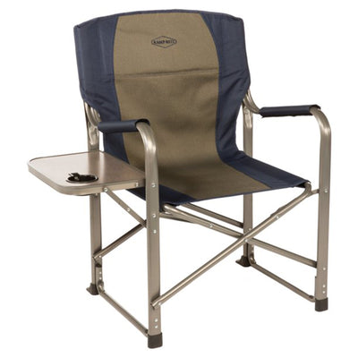 Kamp-Rite Outdoor Tailgating Folding Director's Chair with Side Table (Open Box)